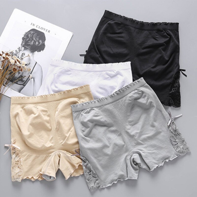Sexy Kant Zachte Katoen Naadloze Veiligheid Korte Broek Zomer Onder Rok Shorts Modale Ijs Zijde Ademend Korte Panty Broek