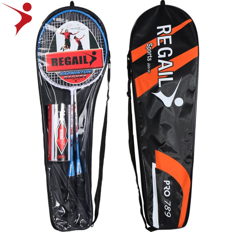 2 stk/sæt badmintonketchere familie dobbelt badmintonketsjer titanium legering letteste spiller badminton: B