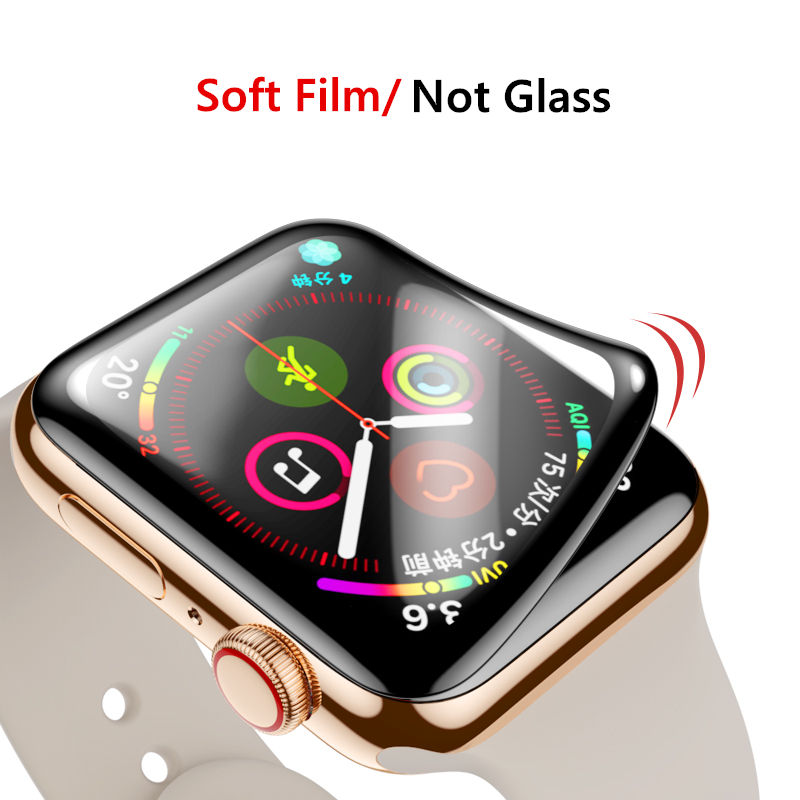 Screen Protector Voor Apple Watch 45 Mm 41Mm 41 45 Mm Iwatch 9D Hd Zachte Film Horloge Accessoires Apple Watch Serie 7