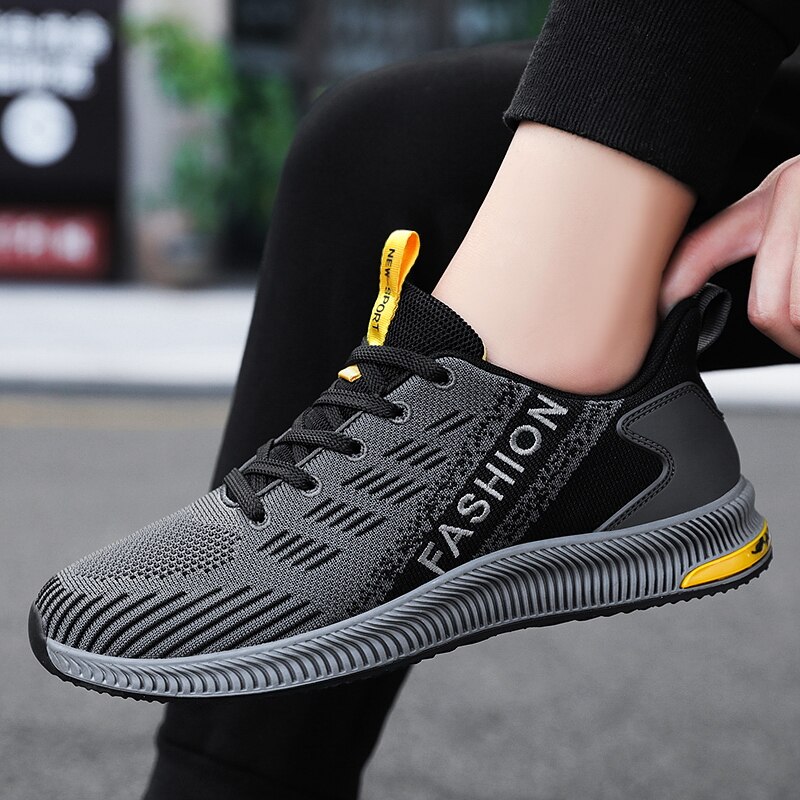 Damyuan Summer Men Shoes Sneakers Running Shoes Sports Big Size 46 Breathable Lace-up Women Shoes Casual Shoes