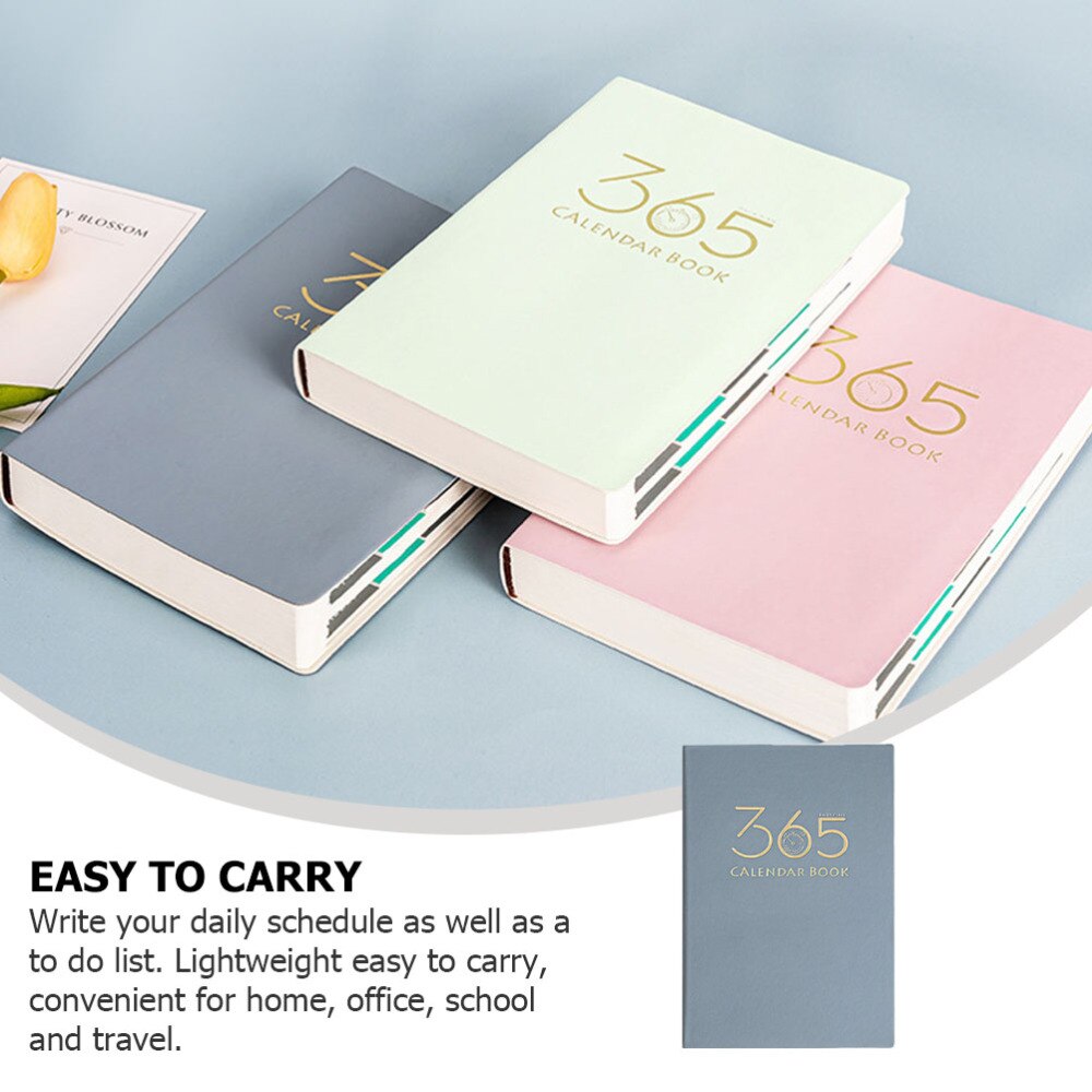 1Pc Yearly Planner Schedule Book Daily Planning Notepad Journey Book