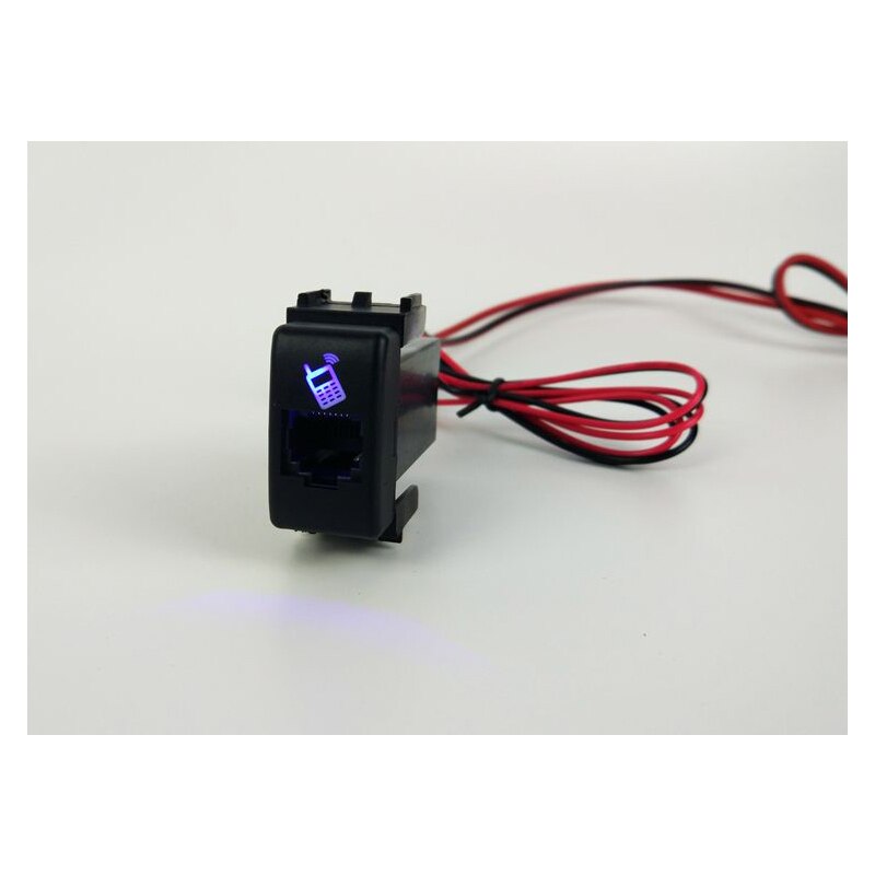 For Nissan Patrol Car radio microphone adapter socket car hand microphone hole socket 6 core