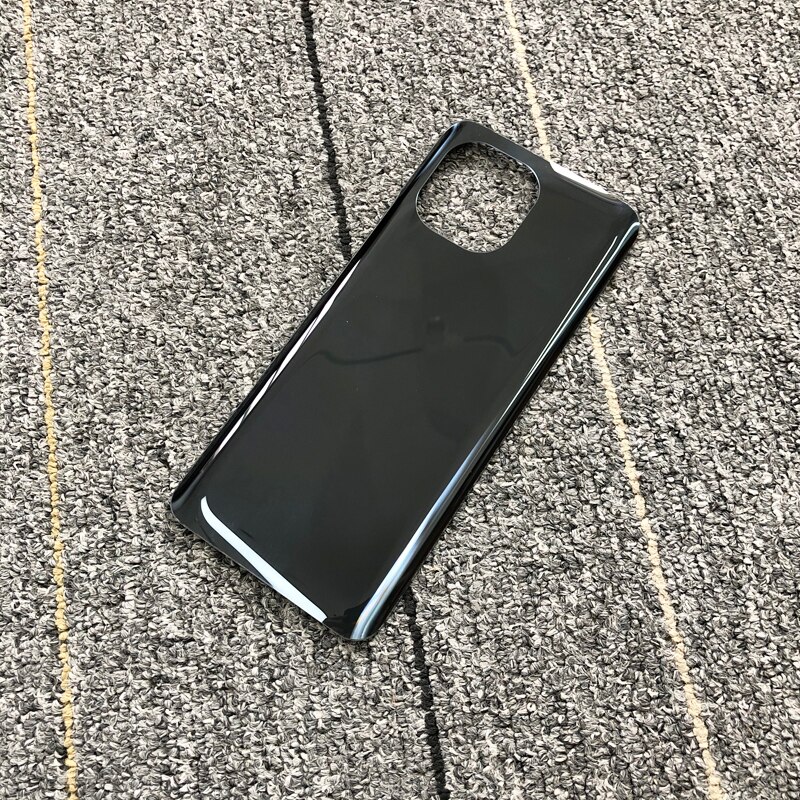 Ilman logoa xiaomi  mi 11 :lle akun kansi takalasi kansipaneeli takakotelon vaihto+tarra  m2011 k 2c m2011 k 2g: Musta