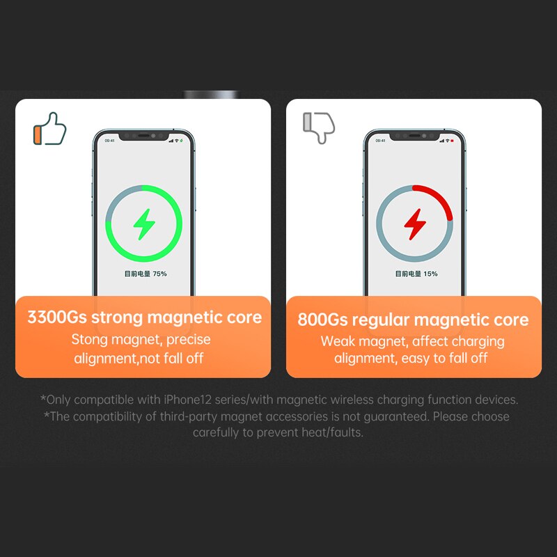 Mcdodo 2 in magnetisches kabelloses desktop-ladegerät für iphone 13, 12 pro max 1 airpods, headset und smartphone 15w schnellladefunktion