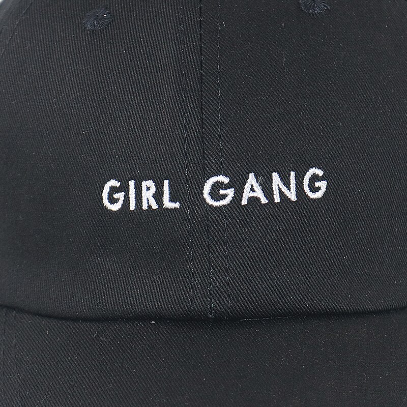 Bride &amp; girl gang festa de despedida chapéus 100% algodão ajustável noiva esquadrão bonés de beisebol moda pai chapéus todos combinados