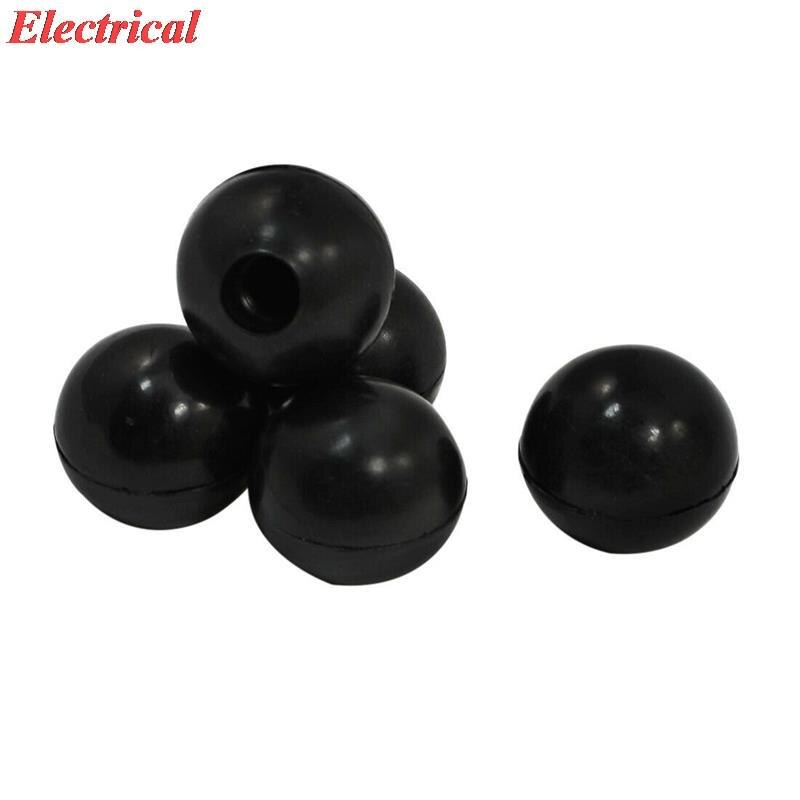 Ball Shape Joystick Machine Control Handle Black Knob 32mm x 10mm