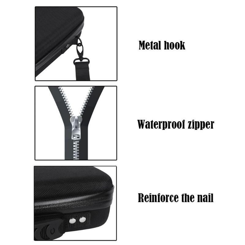 Bolso de mano duro EVA, bolsa de hombro de almacenamiento de protección con correa para apple mac mini y accesorios