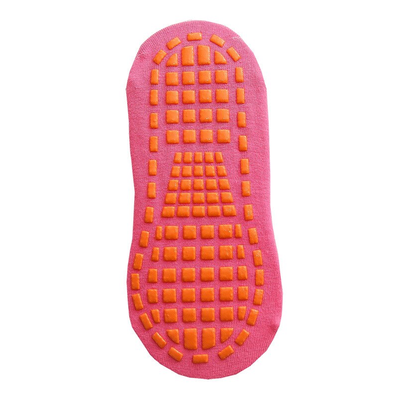 Kids Volwassenen Anti-Slip Sok Trampoline Sok Katoen Ademende Korte Sokken Elasticiteit Sport Jongen Meisje Buiten Kind Sokken: Adult / Pink