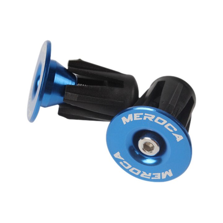 2 uds tapa de manillar para bicicleta tapones de bloqueo para bicicleta tapas de aleación de aluminio cubiertas de bicicleta de montaña: Azul cielo