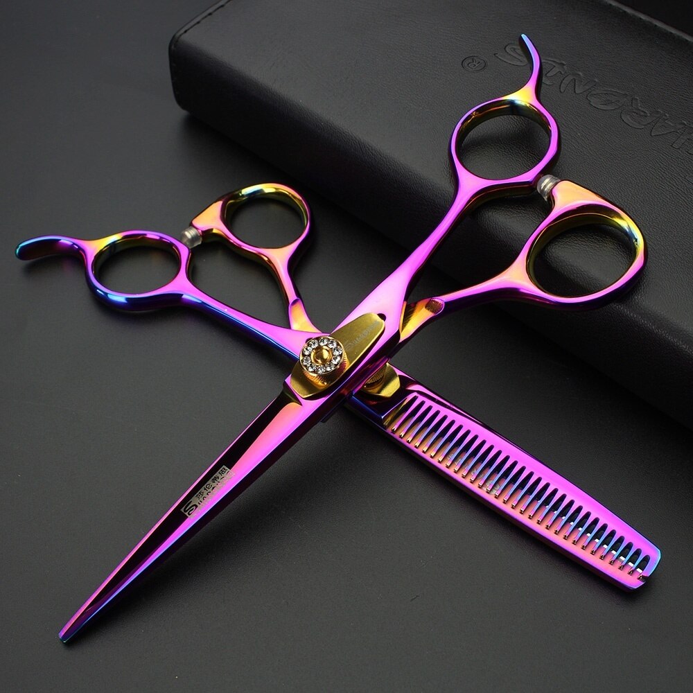 6 inch Hairdressing scissors barber hair scissors precision scissors set hairdressing supplies scissors chunker thin haircuts
