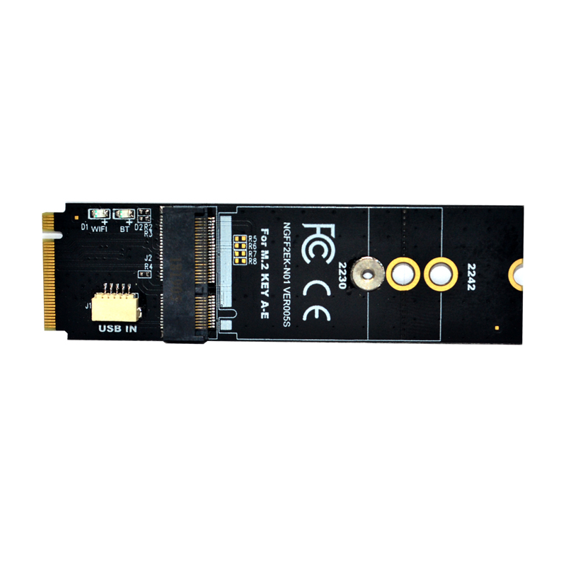 Adaptador Wifi M.2, llave M.2 M A ranura para llave A + E, tarjeta de red Wifi Bluetooth NGFF NVMe PCI express, Puerto SSD A ranura para llave E, adaptador Wifi