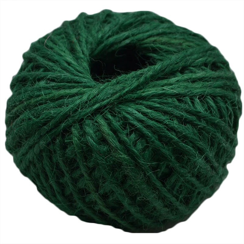 Rollo de hilo de Yute Natural, cuerda de arpillera de cáñamo, suministros de manualidades DIY, decoración para envolver de de boda, 30 m/rollo: R06