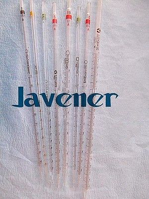 Kjemilaboratorium glassdropper pipette 0.1ml med skala linje