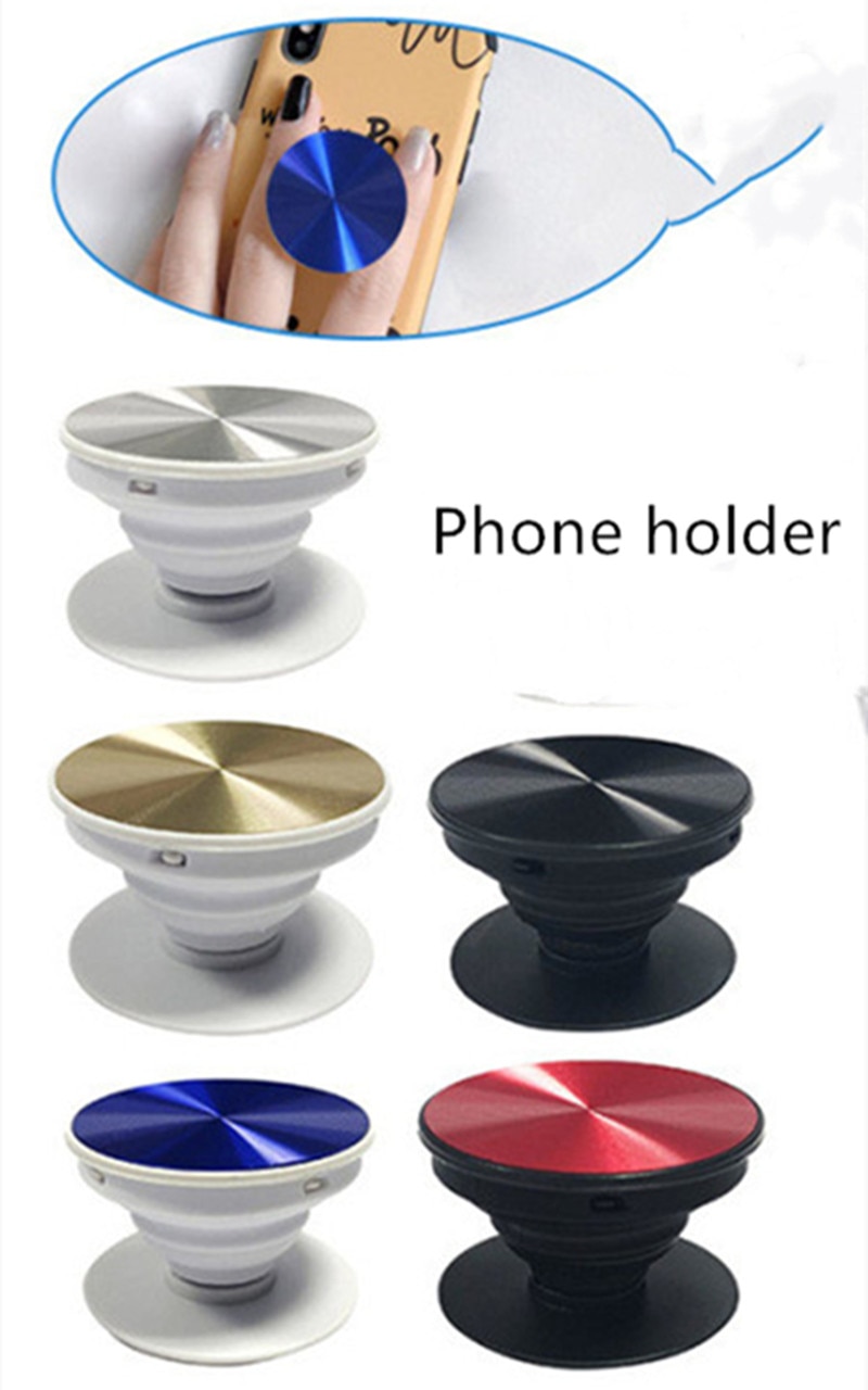 Cell Phone flat Airbag bracket Holder Mount Pull Out Collapsible Grip Stand Folding telescopic bracket