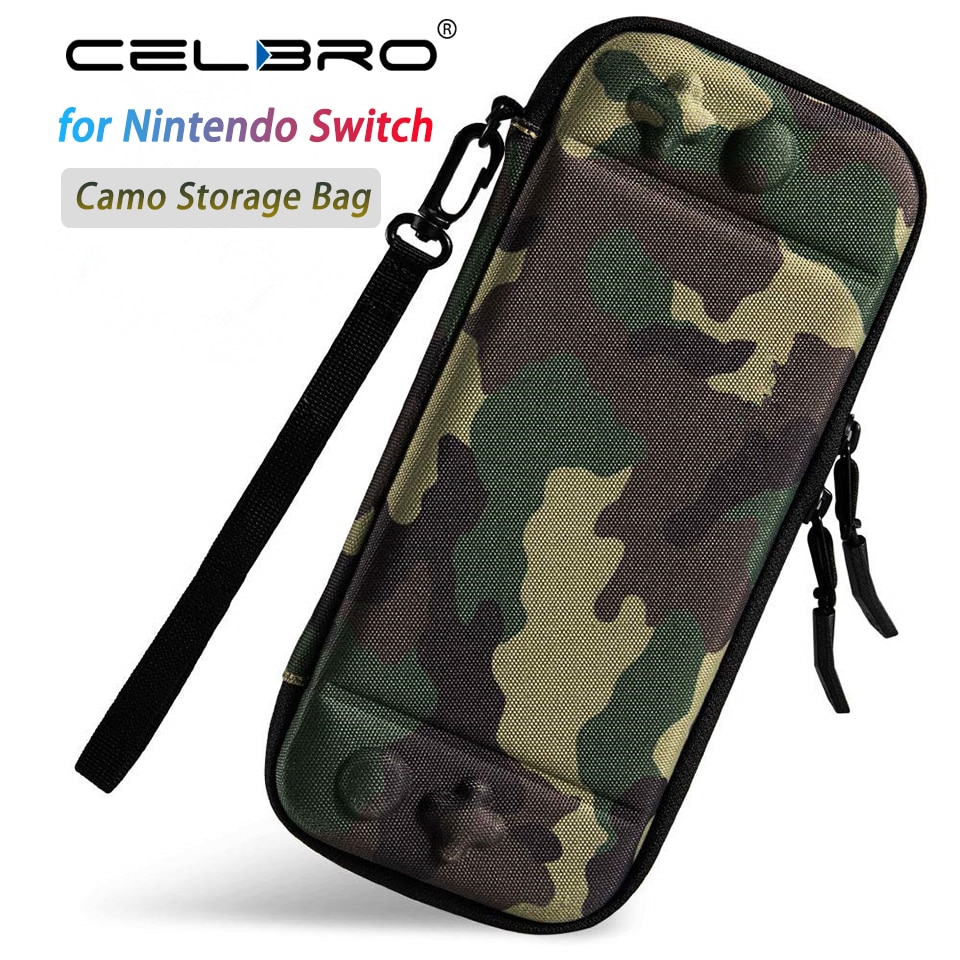 Mini Camo Opbergtas Voor Nintend Schakelaar Accessoires Voor Schakelaar Nintendo Switch Ns Draagbare Reizen Beschermende Tas Hard Case Dunne