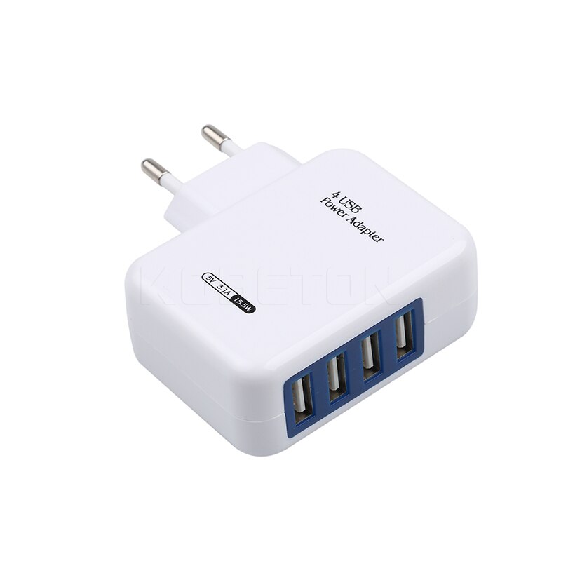 kebidu EU 4 Ports USB HUB Power Adapter HUB EU Plug Travel Wall Charger For iPhone for iPad for Samsung Galaxy for Phone