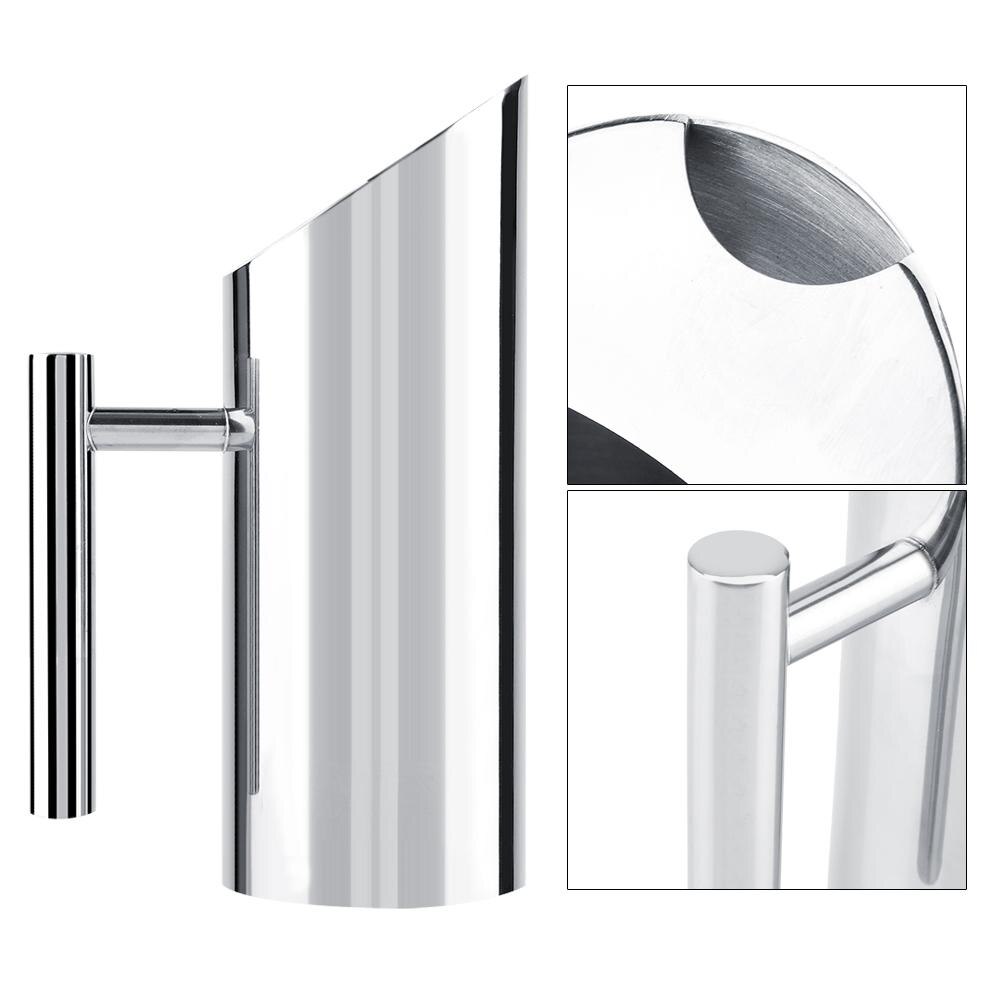 Stainless Steel Water Jug Straight Handle Water Pot Leakproof Durable Home Hotel Bars Cold Drinking Fill Water Pitcher Tool