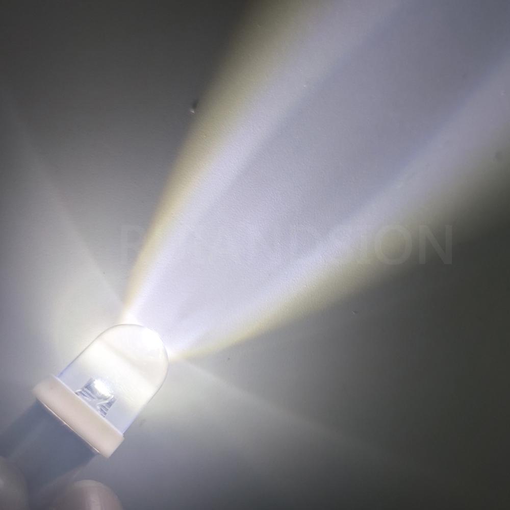 4PCS/LOT BA9S T4W H6W BAX9s BAY9S H21W 1 F5 LED Cool White Light Bulb for Car DC6V 12V 24V 10lm
