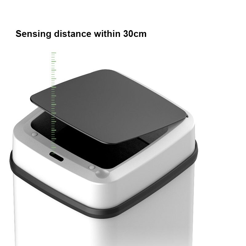 Kitchen Trash Can Automatic Touchless Intelligent Induction Waterproof with Lid No Peculiar Smell Eco-friendly Waste Garbage Bin