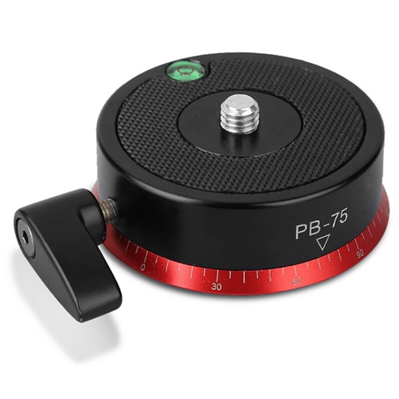 Aluminum Alloy Horizontal Rotating Head 360 Degree Panoramic Photography Head Tripod Accessories Maximum Load 6-10 Kg: Default Title