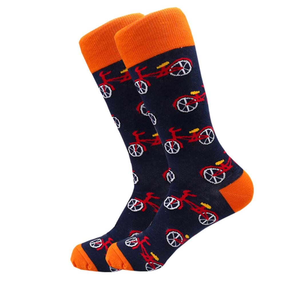 Glade sokker bomull soft sox vakker lama hund kurve menn morsomme kvinner damer jenter kunst: Oransje