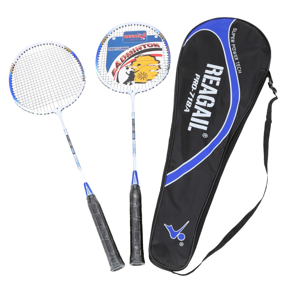 2Pcs Training Badminton Racket With Carry Bag Sport Equipment Durable Lightweight Aluminium Alloy Badminton Racket