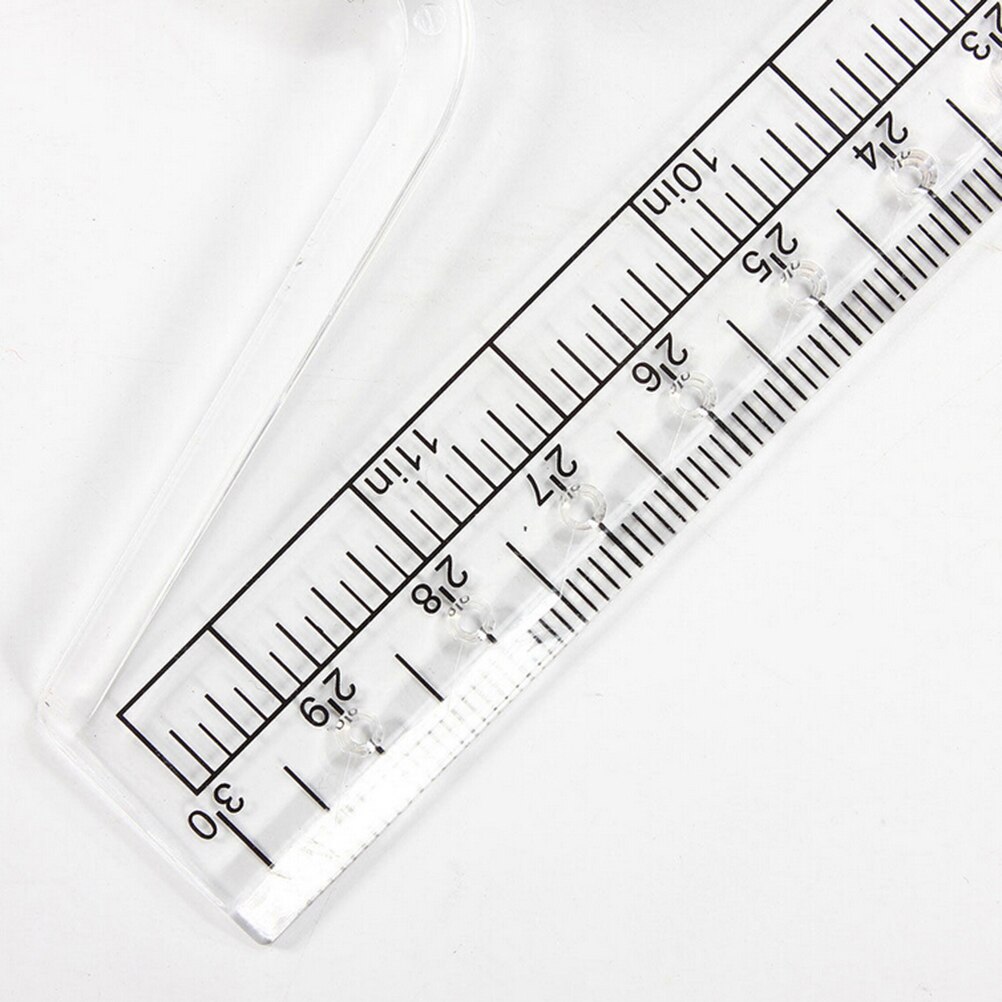Multi-purpose Plastic parallel Rolling rulers universal foot chiban angle ruler balancing scale drawing measurement tool