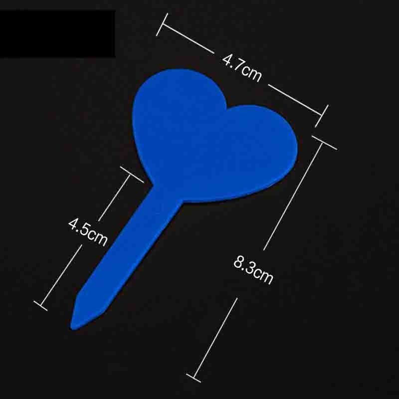 100PCS /Lot Garden Labels Plant Succulent Bonsai Tags Heart Typed Horticultural Tallies Seedling Tags Sign PVC: 02