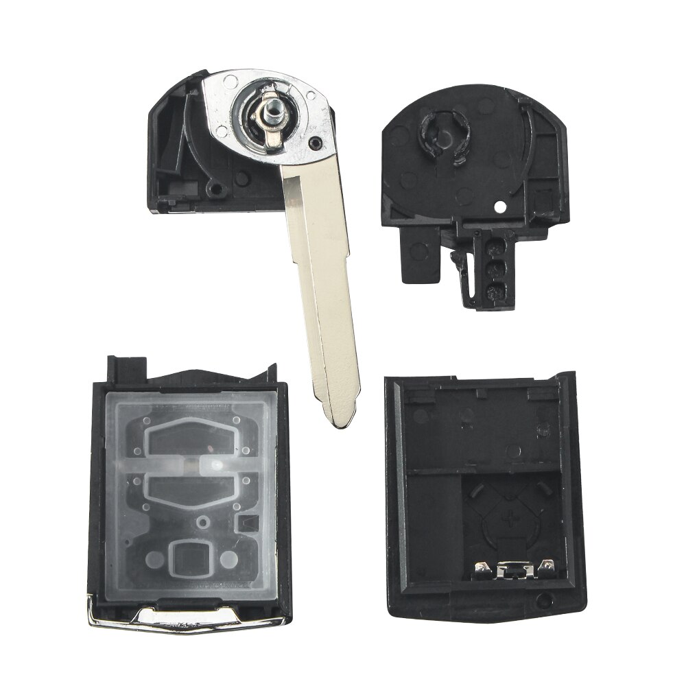 KEYYOU Replacement 2 Button Remote Key Shell Car Key Case Folding Flip With Uncut Blade For Mazda 3 5 6 Free Shippping