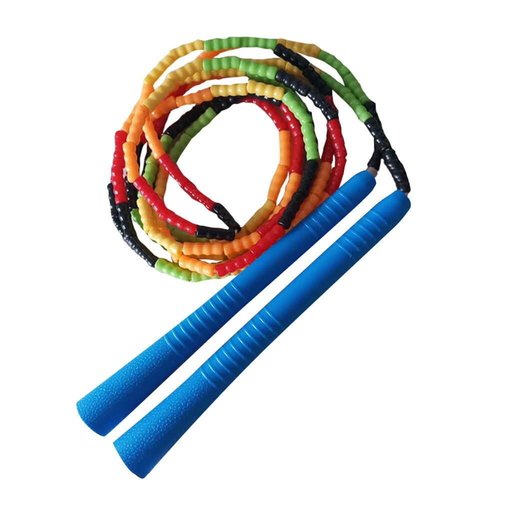 Springtouw Zachte Kralen Wirwar Gesegmenteerde Lengte Verstelbare Springtouw Crossfit Workout Home Gym Fitness Springtouw: F