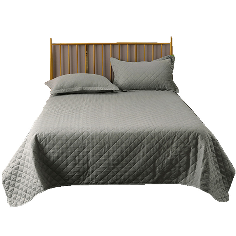 3 stk / sæt bomuldsdæksæt sengetøj dyner quiltet sengetæppe sengetæppe pudebetræk king queen size tæppe sæt  qt009