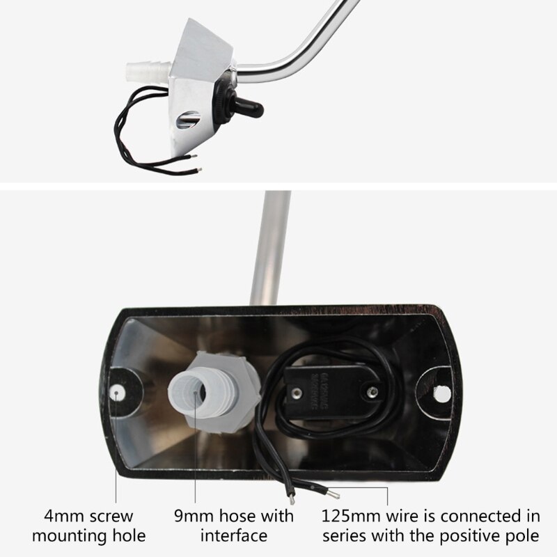 12V Water-Tap Stainless Steel Kitchen Sink Faucet Electrically Controlled Faucet Rotatable RV Boat Faucet