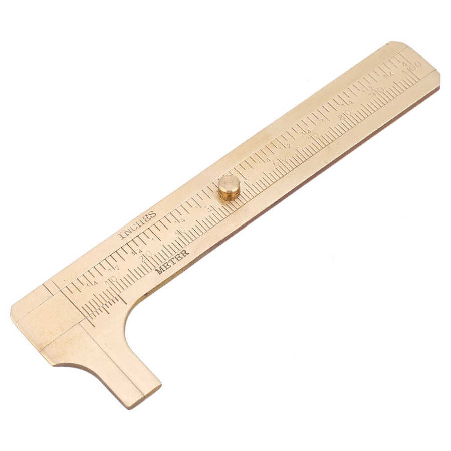 100mm Metal Double Scale Sliding Gauge Vernier Caliper Ruler Measuring Tool