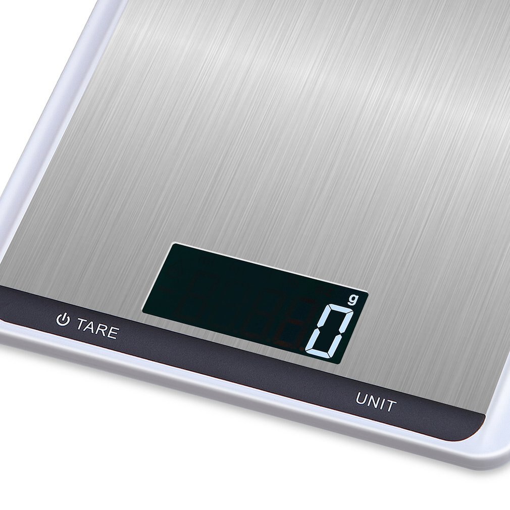 Digital Kitchen Food Scale 10kg/1g Precision Food Scale LCD Display Tempered Glass Surface Touch Screen