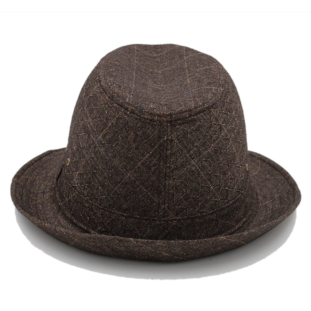 Chapeau Fedora en coton pour homme, 4 tailles, 57, 58, 59, 60CM, idéal pour l'automne et l'hiver