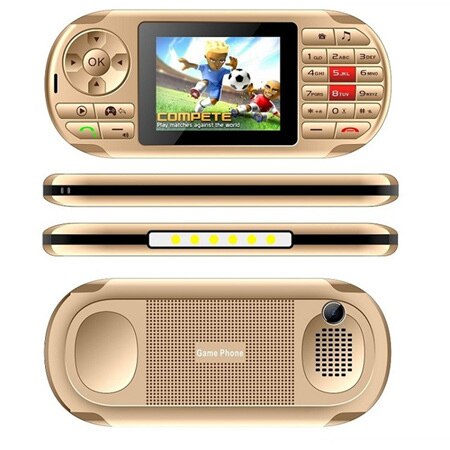 Populaire Ideale Mobiele Telefoon 2.8 "Lcd-scherm Draagbare Handheld Game Speler mobiel Draadloze FM Camera GPRS Torch Whatsapp: add 8GB TF card / gold