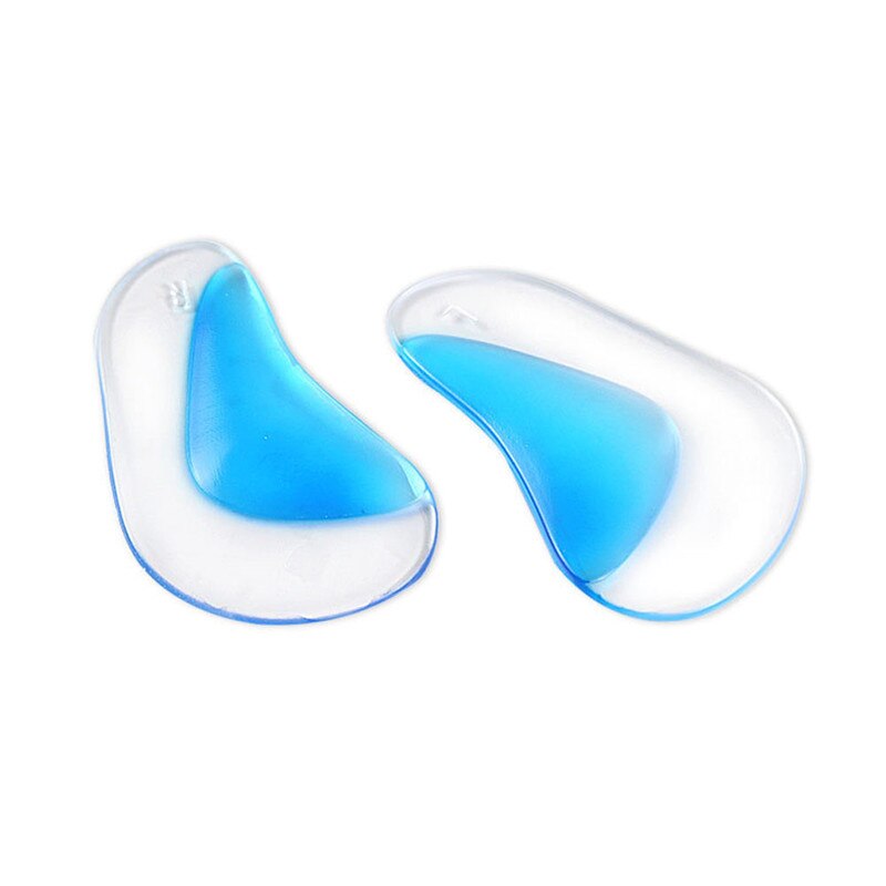 Plantilla ortopédica plantilla soporte arco pie plano zapato Corrector cojín relleno de Gel de silicona ortopédicos pad: Blue L
