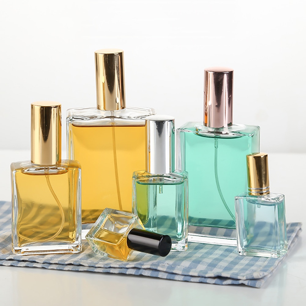 10ml tomme påfyllbare bærbare parfymeflasker travel glass spray atomizer gjennomsiktig parfymebeholder