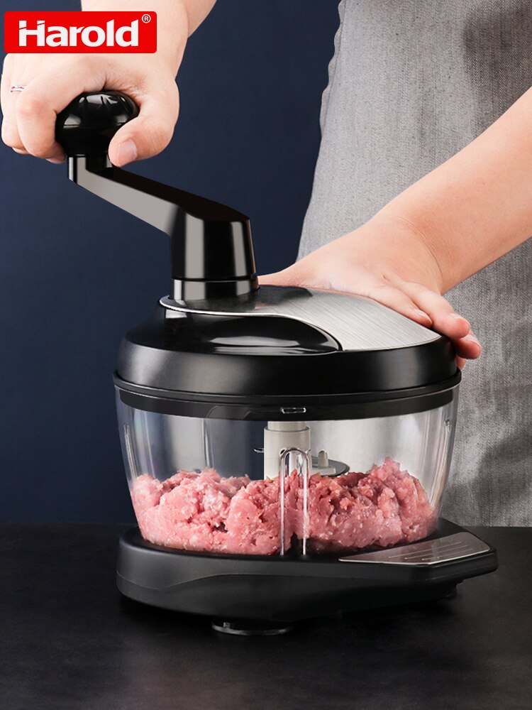 Hand Held Manual Meat Grinder Attachment Chopper A Meat Mincer Food Garlics Vegetables Picadora Carne Kitchen Utensils EH50MG