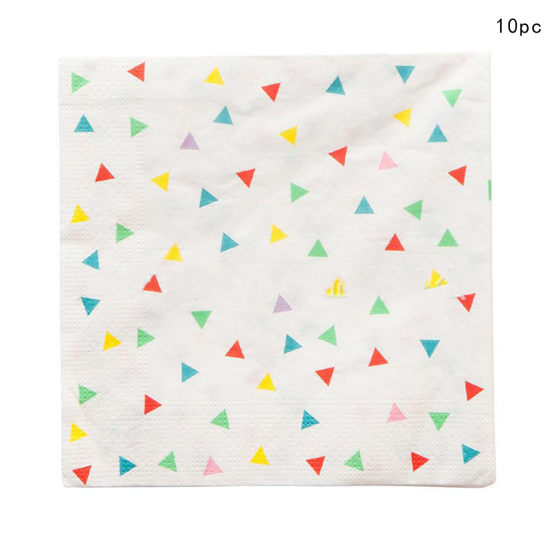 Vajilla desechable para de feliz cumpleaños, vasos de papel de colores arcoíris, platos, Decoración de mesa para niños, suministros para de primer cumpleaños para niñas: plum