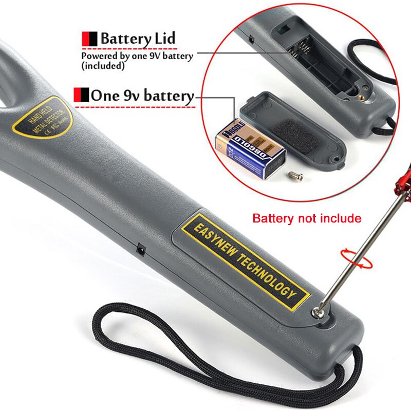 GC101H Portable Hand Held Metal Detector Body Scanner Security Equipment Industrial Metal Detector