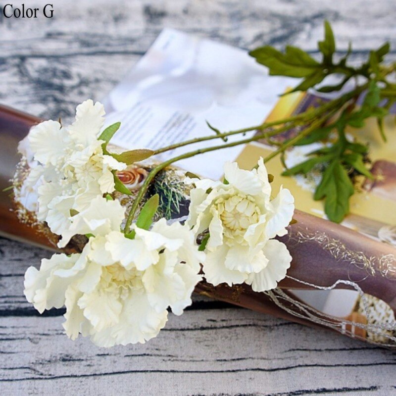 Konstgjorda blommor krysantemum exklusiva heminredning manuell diy blomma enkel gren berör verkligen blommor: G
