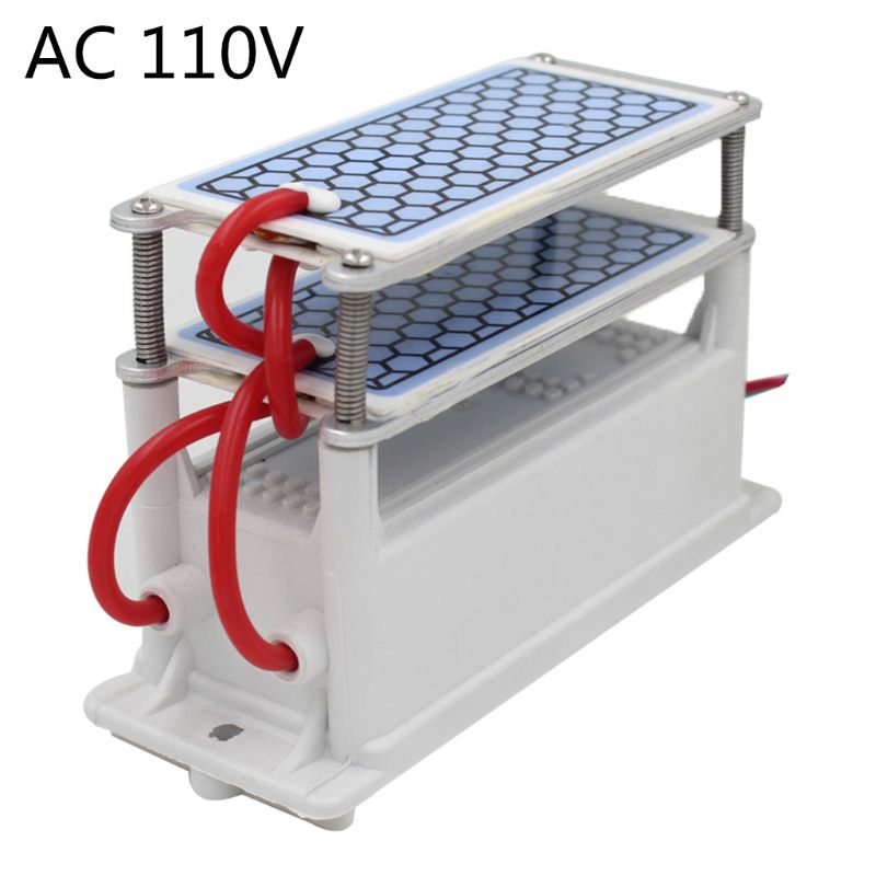Generador de ozono portátil AC 110/220V DC 12V 20 g/h purificador de agua purificador de aire esterilizador: Verde claro