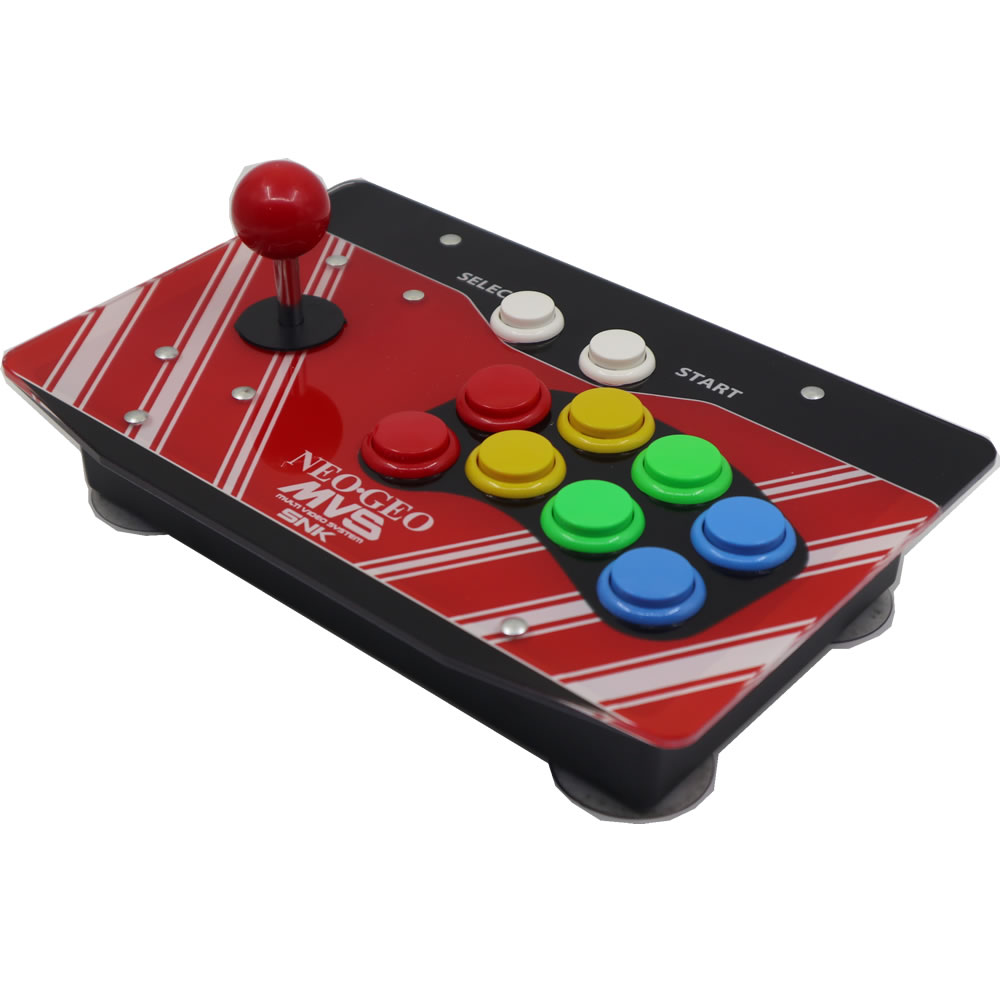 RAC-J500S 10 pulsanti Arcade Joystick USB cablato pannello acrilico per PC NEO GEO MVS SNK