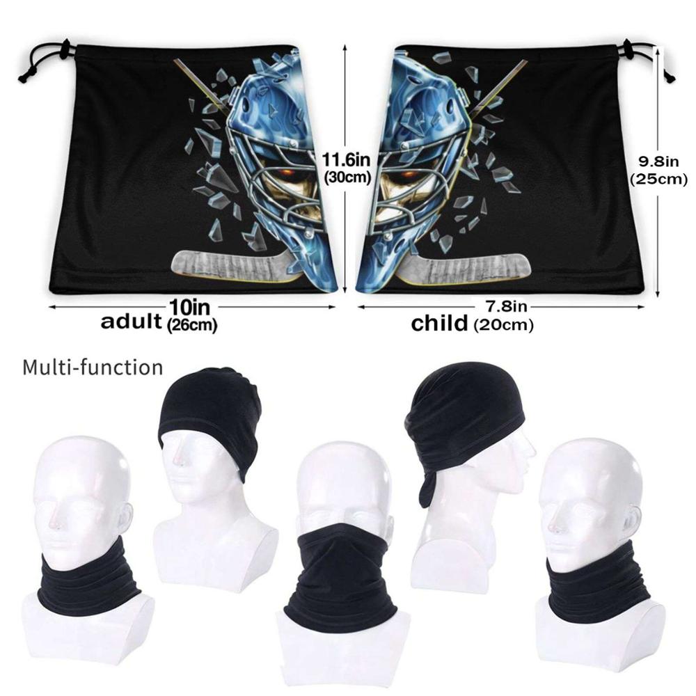 Airbrushed Hockey With Exploding Ice With Skull Outdoor Cycling Fishing Motorcycle Scarf Mask Sports Skulls Hockey Ice