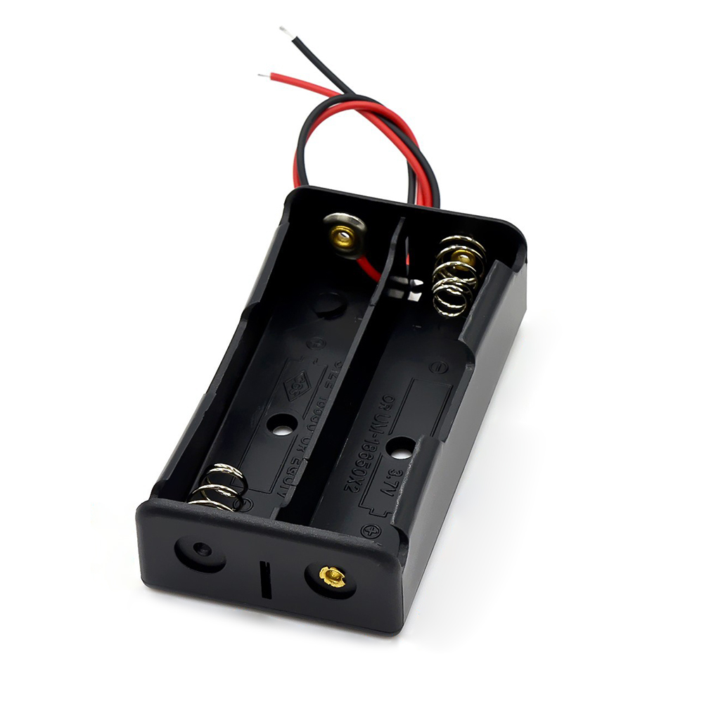 ALLOYSEED 18650 Power Bank Case 1X2X3X4X18650 Batterij Houder Opbergdoos 1 2 3 4 Slot 18650 Oplaadbare Batterijen Container: 2Pcs 2X18650