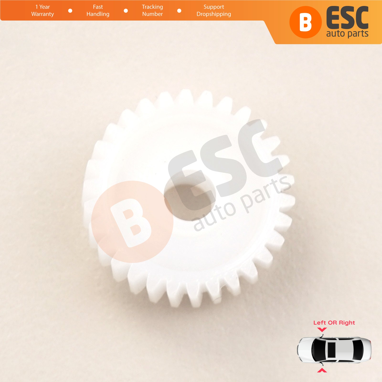 Engrenage de réparation de moteur pliant de miroir latéral d'esc EGE590 pour Kia Hyundai 30 dents