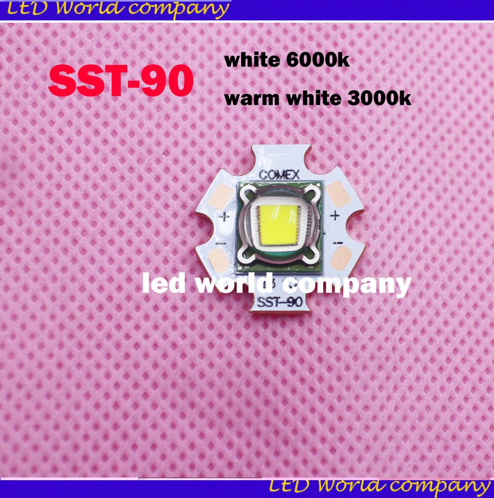 1 Stück Luminus SST-90 LED-modul Chip Diode birne 3000 karat 6000 karat 30 Watt 2250 Lumen SST90 LED-Emitter mit 20mm Kupfer bord