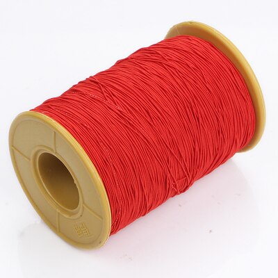0.5mm breedte Elastische koorden ultrafijne Lijn Rubberen Band voor Ondergoed Naaien Accessoire Sieraden Armbanden Kralen DIY Craft Supply: red