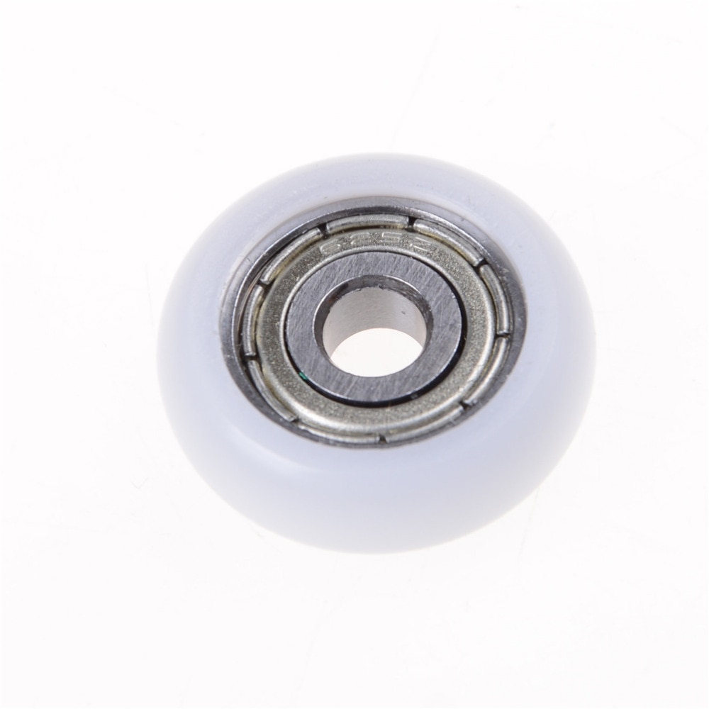 1 Pcs Nylon Plastic Carbon Stalen Lagers Katrol Wielen Ingebed Groef Geschikt Voor Meubels Hardware Accessoires 5*21.5*7Mm